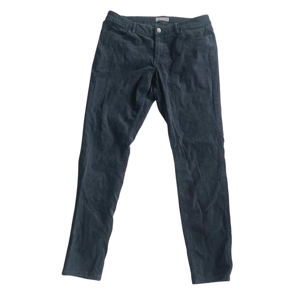 Loft Pants Womens 10 Blue Corduroy Curvy Skinny Slim Fit 5 Pocket Chino 30x30